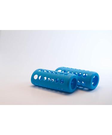 Silicone Glass Baby Bottle Cover 2 Pack Blue - HNR - Buy Online on GoSupps.com