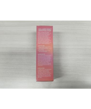 AIKUWWOIRQIA Collagen Night Wrapping Mask Korean peeloff facial mask with collagen deep hydration soothing and elastic reduces fine lines and minimizes pores 75 ml - Buy Online on GoSupps.com