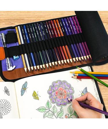 XingFu Tree 50 Colored Pencils Set with Canvas Wrap - Rich Pigments for Professional Sketching and Coloring - Buy Online on GoSupps.com