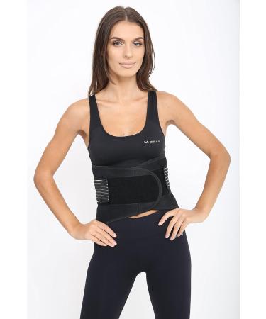 Adjustable Neoprene Double Pull Lumbar Support Belt - XL Size 36-40 Inch - Back Pain Relief - Buy Online on GoSupps.com
