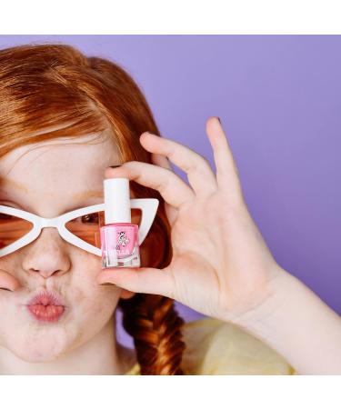 Miss Nella Watermelon Popsicle Safe Neon Pink Glitter Nail Polish for Kids - Non-Toxic, Odour Free Formula | Water Based, Easy Peel Off | Children and Toddlers - Buy Online on GoSupps.com