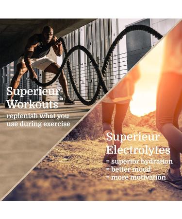Superieur Electrolyte Powder Packets - Vegan Hydration Powder with Sea Minerals - Keto Friendly, Non-GMO, Zero Sugar Supplement - Raspberry Flavor (14 Packets) - Buy Online on GoSupps.com