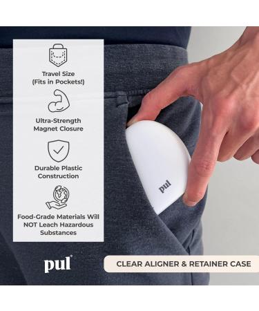PUL Aligner Care Bundle: Pack of 30 Cleaner Tablets + Gray Aligner Case For Cleaning & Storing Invisalign Retainers Partial Dentures Mouth & Night Guards PUL Removal Tool Dental Removables - Buy Online on GoSupps.com