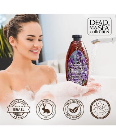 Dead Sea Collection Bubble Bath for Women and Men - with Lavender Oil and Pure Minerals - Nourishing and Moisturizing Skin - Pack of 2 (2000 ml) - Buy Online on GoSupps.com