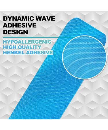 Buy Waterproof Kinesiology Tape 5m x 5cm Elastic & Skin-Friendly Physio Tape for Sports Injuries (Blue/Black/Pink) Perfect for Knees Shoulders and Elbows - Buy Online on GoSupps.com