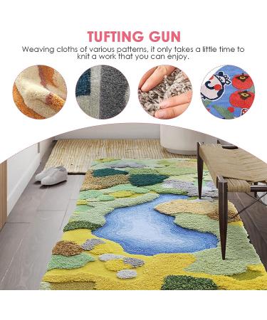 FancyBant 2 in 1 Electric Tufting Gun for Carpet Weaving - Pink - Buy Online on GoSupps.com
