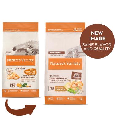 Nature's Variety Selected Sterilized Cat Food with Boneless Chicken Multicolour 7 kg (Pack of 1) - Buy Online on GoSupps.com