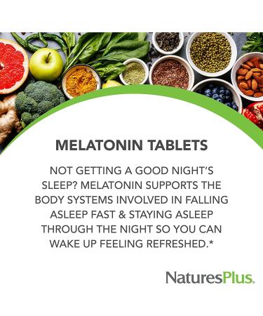 Nature's Plus Melatonin 10 mg - 90 Tablets for Better Sleep | High-Quality Sleep Support - Buy Online on GoSupps.com