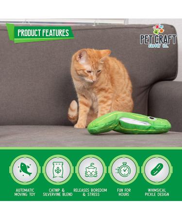 Pet Craft Supply Interactive Electric Flipping Fish Cat Toy with Catnip - Wiggle Pickle - Buy Online on GoSupps.com