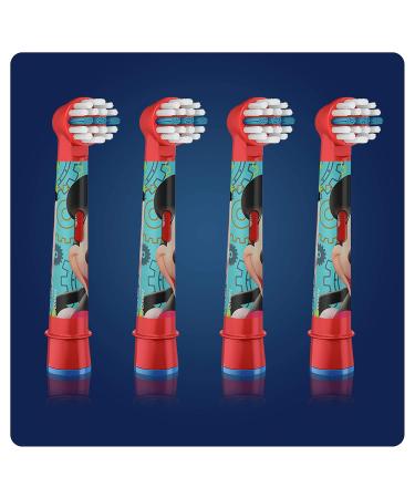Oral-B Kids Brush Heads - 4 Assorted Designs for Fun & Effective Cleaning | International Shipping - Buy Online on GoSupps.com