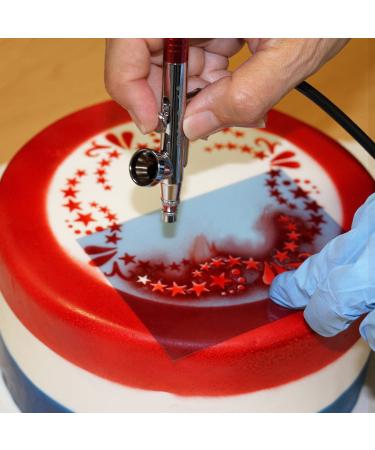 U.S. Cake Supply Airbrush Kit with 12 Vivid Colors - Complete Cake Decorating Set for Cakes, Cupcakes, Cookies, and Desserts - Buy Online on GoSupps.com