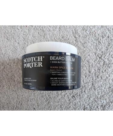 Scotch Porter Conditioning Beard Balm Twin Pack Smooth Shape Moisturize & Soften Coarse Dry Hair while Encouraging Growth for a Fuller/Healthier-Looking Beard Original Scent Two 88 mL. Jars Balm | 2 Pack - Buy Online on GoSupps.com