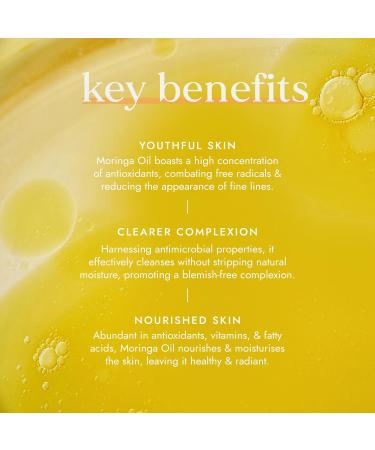 Fushi Moringa Seed Oil Virgin & Fresh-Pressed Best for Dry Skin Redness Fine Lines Moisturising Antibacterial Antioxidant Nourishing & Anti-ageing Ethical Vegan & Made in The UK 50 ml - Buy Online on GoSupps.com