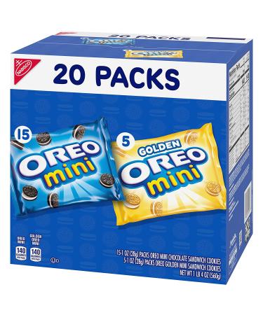 OREO Mini Mix Sandwich Cookies Variety Pack - 20 Snack Packs | Delicious Snacking Options for On-the-Go! - Buy Online on GoSupps.com
