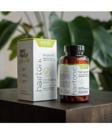 Women's Hair Vitamins for Thicker Growth & Strength - Hair, Nails, and Skin Formula with Biotin, Collagen, Bamboo - 60 Capsules - Buy Online on GoSupps.com