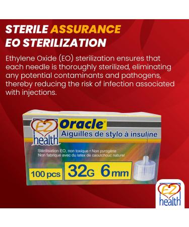 Oracle Insulin Pen Needles 32G 6mm - Buy Online on GoSupps.com