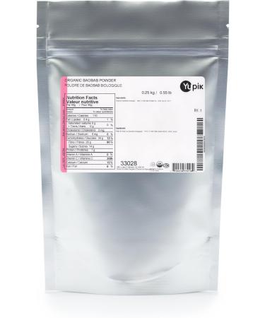 Yupik Organic Baobab Powder Superfood Non-GMO Vegan Gluten-Free 250g 250 g (Pack of 1) - Buy Online on GoSupps.com