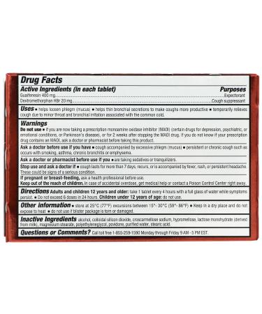Xpect Mucus Relief - Expectorant Tablets | Thins and Loosens Mucus | 2-Pack of 20 Tablets | International Shipping Available - Buy Online on GoSupps.com