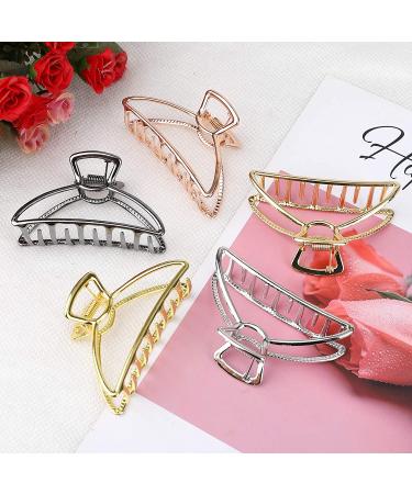 Fuystiulyo 5 Pcs Large Metal Hair Claw Clips - Hair Catch Barrette for Thick Hair - Women's Hair Accessories - Buy Online on GoSupps.com