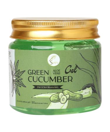 SVATV HERBS INDIA PVT LTD SVATV Cucumber Aloe Vera Gel Natural skin care Hydrates the skin Promotes skin clarity Paraben and sulphate free 200 g 705 oz 044 pounds