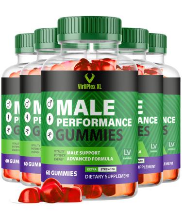 LIVORKA (5 Pack) VirilPlex XL Gummies 300 Gummies for 5 Months