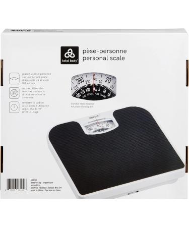 Total Body Mechanical Personal Scale - Sturdy Design Precision Weight Monitoring Black Casing Easy-to-Use 300 lbs Capacity Classic Weight Tracking - Buy Online on GoSupps.com