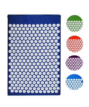 Acupress tower mat massage mat nail mat acupuncture 80x51 cm (dark blue): relaxation pain relief and pure relaxation for body and mind