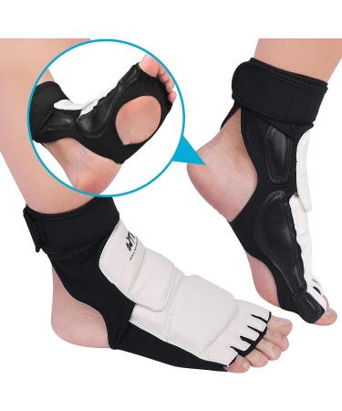 Taekwondo Sparring Gloves & Foot Gear - WTF Approved Half Finger Set for Boxing, MMA, Karate - Premium Quality with Wrist Wraps & Ankle Support - Ideal for Men, Women, Kids - Medium Size - Buy Online on GoSupps.com