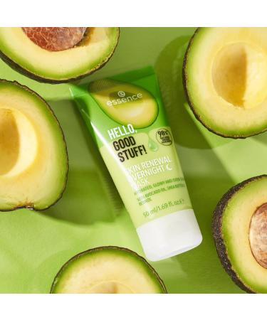 essence cosmetics Hello Good Stuff Skin Renewal Overnight Mask Night cream transparent moisturizing vegan paraben-free microplastic-free nanoparticle-free 1 piece (50 ml) - Buy Online on GoSupps.com
