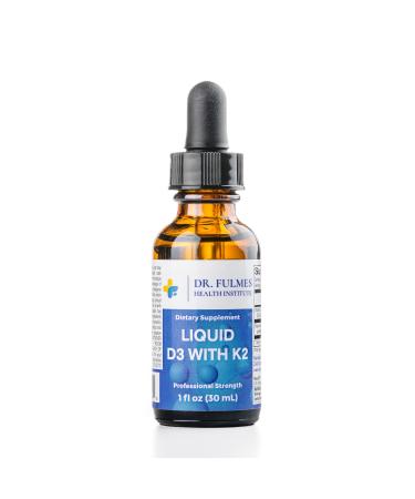 Liquid Vitamin D3 with K2 Bone Strength Cardiovascular Health Immune Support