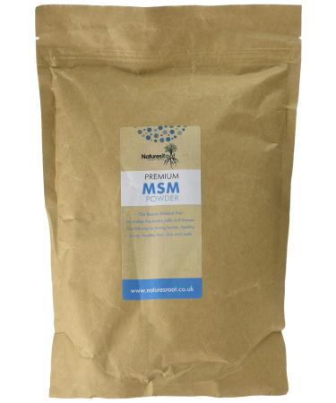 MSM Crystal Powder 1kg - Pure | Vegan | Methylsulfonylmethane | 99.9% Highly Dosed Sulpher 1 kg (Pack of 1)
