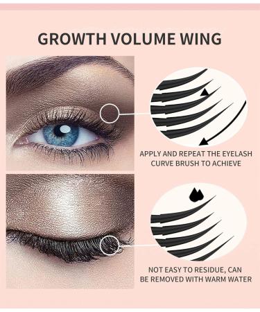 HONGJIANV 4D Lengthening Curling Mascara 4D Black Waterproof Silk Fiber Lash Mascara 2 in1 5x Longer Waterproof Mascara 2 In 1 Black Mascara Double Headed 2 Effect (1PC) - Buy Online on GoSupps.com