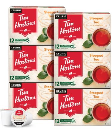 Tim Hortons Steeped Orange Pekoe Tea Single Serve Keurig K-Cup Pods 72 Count