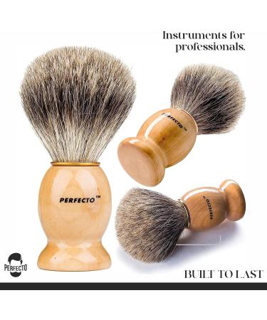 Synthetic Bristles Shaving Brush For Men Engineered for The Best Shave of Your Life. Shaving Brush - Shave Brush for Wet Shave for Safety Razor Double Edge Razor Straight Razor Shaving Razor Brown Original - Buy Online on GoSupps.com