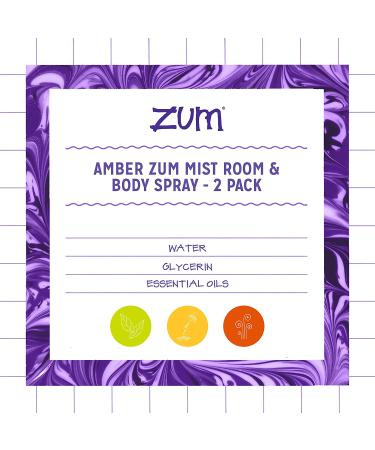 ZUM Zum Mist Aromatherapy Amber Room & Body Spray - 4 fl oz (118 ml) | Natural Fragrance - Buy Online on GoSupps.com