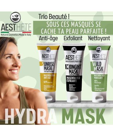 250ml Blackhead Face Mask For Women And Men With Green Clay And Zinc - Collagen Stimulating - Moisturizing Purifying Organic - Maxi Size - Sebum Regulator - Anti-Imperfections & Dilated Pores - Buy Online on GoSupps.com