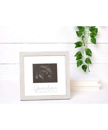 Kate & Milo Rustic Grandma Sonogram Picture Frame - Gender-Neutral Pregnancy Announcement Photo Frame for Baby Keepsake - Buy Online on GoSupps.com