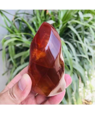 Natural Crystal Rough 200-300g Red Agate Crystal Flame Natural Carnelian Quartz Torch Gemstone Free Form Crystals Reiki Home Decor Stones