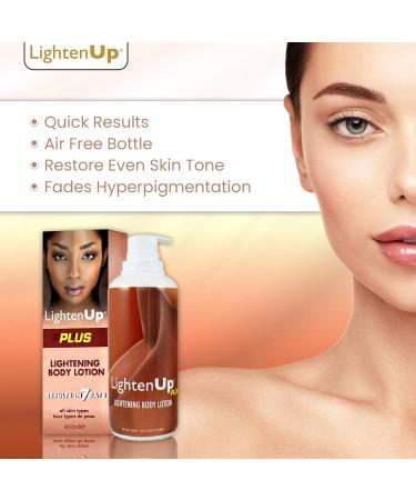 Lightenup Plus Skin-Light Body Lotion 13.5 fl oz - Fade Dark Spots Elbow & Armpit Treatment with Shea Butter & Alpha-Arbutin - Buy Online on GoSupps.com