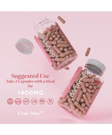 D-Mannose Capsules with Cranberry Extract 1400 mg - Urinary Tract Health Support for Women - 120 Veggie Capsules - Buy Online on GoSupps.com