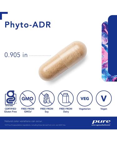 Pure Encapsulations Phyto-ADR | Plant-Based Adrenal Support & Stress Relief | 60 Capsules - Buy Online on GoSupps.com