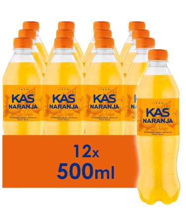 KAS Orange - Flavored Refreshment - Bottle - 12 x 500 ml