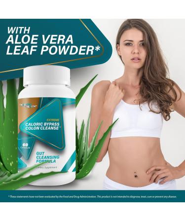 Caloric Bypass Colon Cleanse - Our Best Cleansing Caloric Bypass Pills - Gut Cleansing Digestive Cleanse - Probiotic Colon Cleanse - Sleep Lean Detox Pills for Women & Men - Cleanse Detox Supplement - Buy Online on GoSupps.com