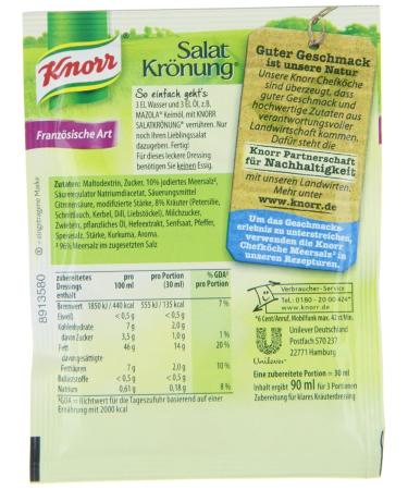 Buy Knorr Salad Dressing French Style (5 x 5-pack) - International Shipping Available | Best Flavor for Your Salads - Buy Online on GoSupps.com