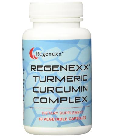 Regenexx Turmeric Curcumin Complex 95% Curcuminoid extract with BioPerine. 60-Count Veggie Caps. Enhanced Absorption Formula.
