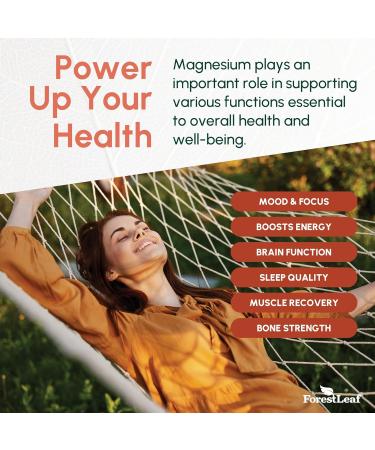 Magnesium Glycinate 500mg Complex - Magnesium Supplement Capsules for Sleep and Calmness - Non-GMO 3rd Party Tested - 150 Pills for Women & Men by ForestLeaf - Buy Online on GoSupps.com