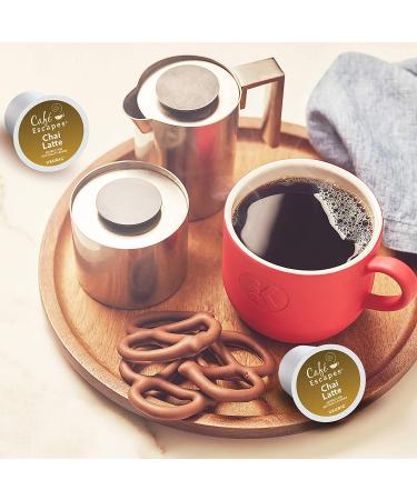 Caf Escapes Chai Latte K-Cup Pods - 12 Count x 6 Pack | Authentic Chai Latte Pods for Keurig Brewers - Buy Online on GoSupps.com