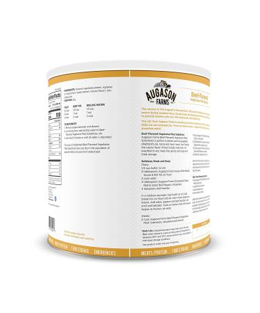 Augason Farms Beef Flavored Vegetarian Meat Substitute - 2 lbs 5 oz - No. 10 Can - Buy Online on GoSupps.com