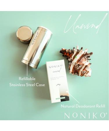 Natural Deodorant - UNWIND STARTER KIT - Stainless Steel Container - Aluminum Free Paraben Free Plastic Free - For Men & Women Lavender and Mint Unwind (Lavender Mint) - Buy Online on GoSupps.com