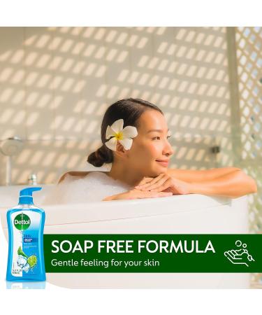Dettol Cool Body Wash and Shower Gel Body Wash with Mint and Bergamot 16.90 Fl Oz (Pack of 1) Bergamot 16.9 Fl Oz (Pack of 1) - Buy Online on GoSupps.com